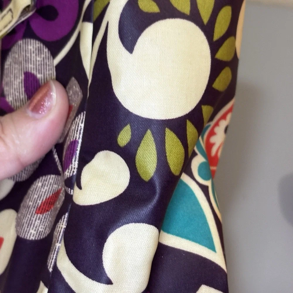 Vera Bradley Plum Crazy Purple Baby Bottle Caddy Zip Lid Waterproof Clean Tall